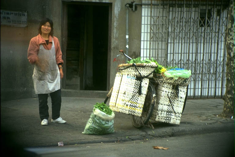 Gr&oslash;nnsakselger i Shanghai