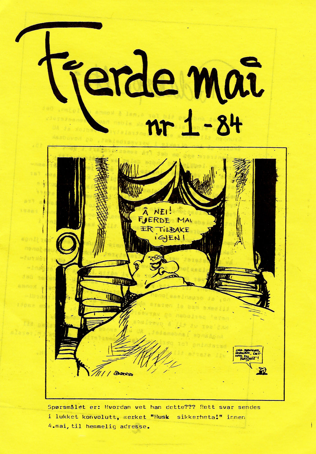 4. mai nr. 1, 1984