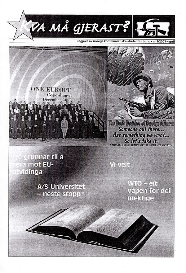 Hva må gjøres nr. 1, 2003