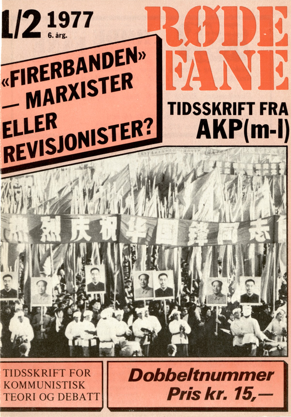 Forside Røde Fane nr 1–2, 1975