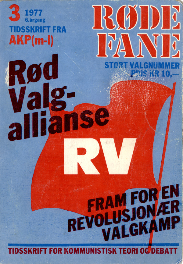 Forside Røde Fane nr 3, 1977